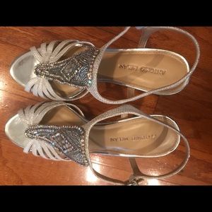 Antonio Melani silver size 10 Great cond. Worn 1 x